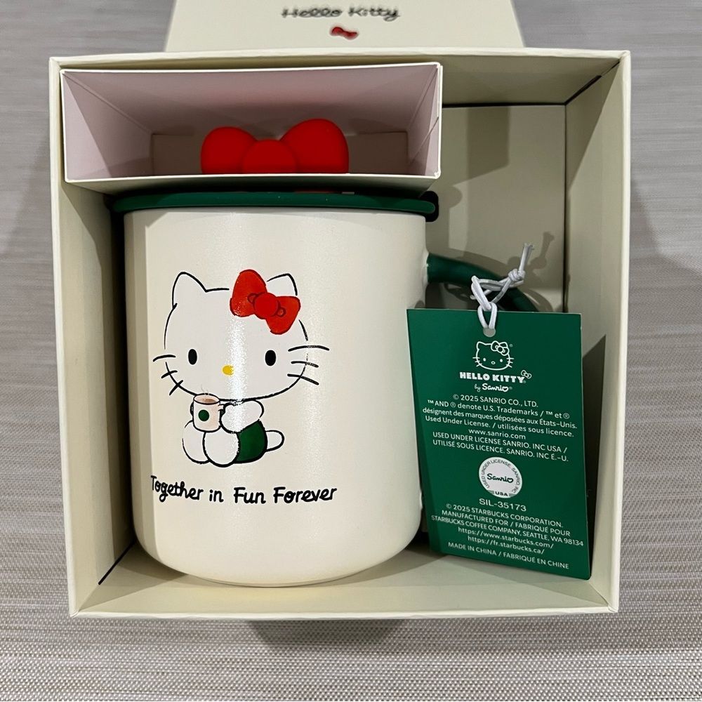 Starbucks x Hello Kitty Mug with Red Bow Lid
